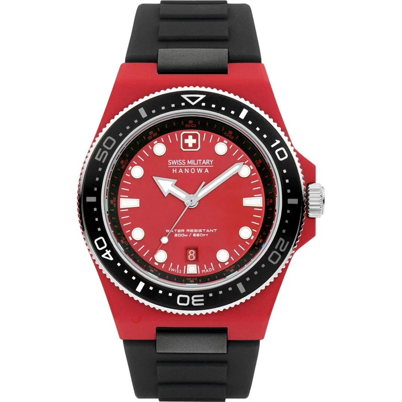 Swiss Military Hanowa Aqua Ocean Pioneer SMWGN0001183 Herren • Edelstahlgehäuse • Sportliche Taucheruhr