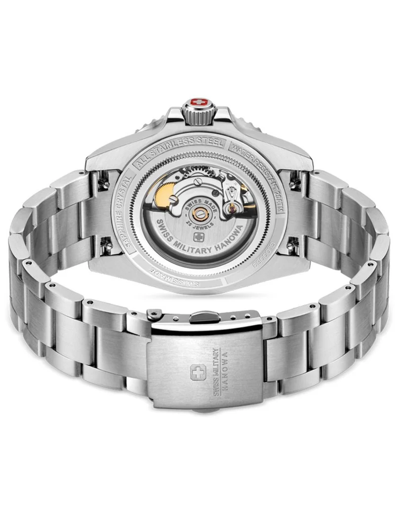 Swiss Military Hanowa Sealord SMWGL0006302 Herren Armbanduhr Schwarz • Automatikwerk • 20 ATM Wasserdicht