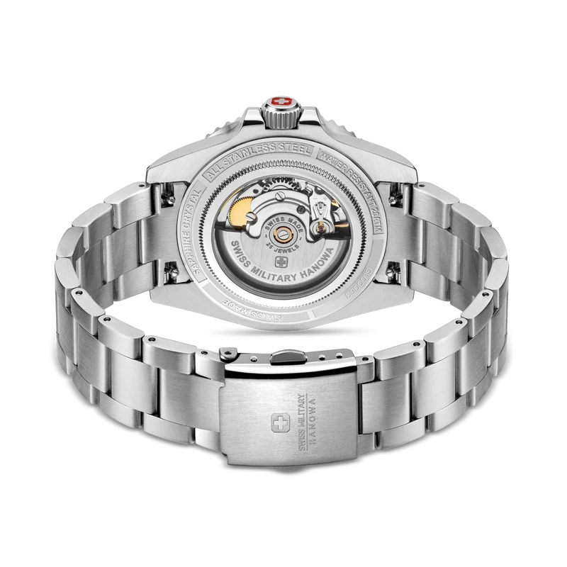Swiss Military Hanowa Sealord SMWGL0006301 Herrenuhr Schwarz • Automatikwerk Soprod P024 • 20 ATM Wasserdicht