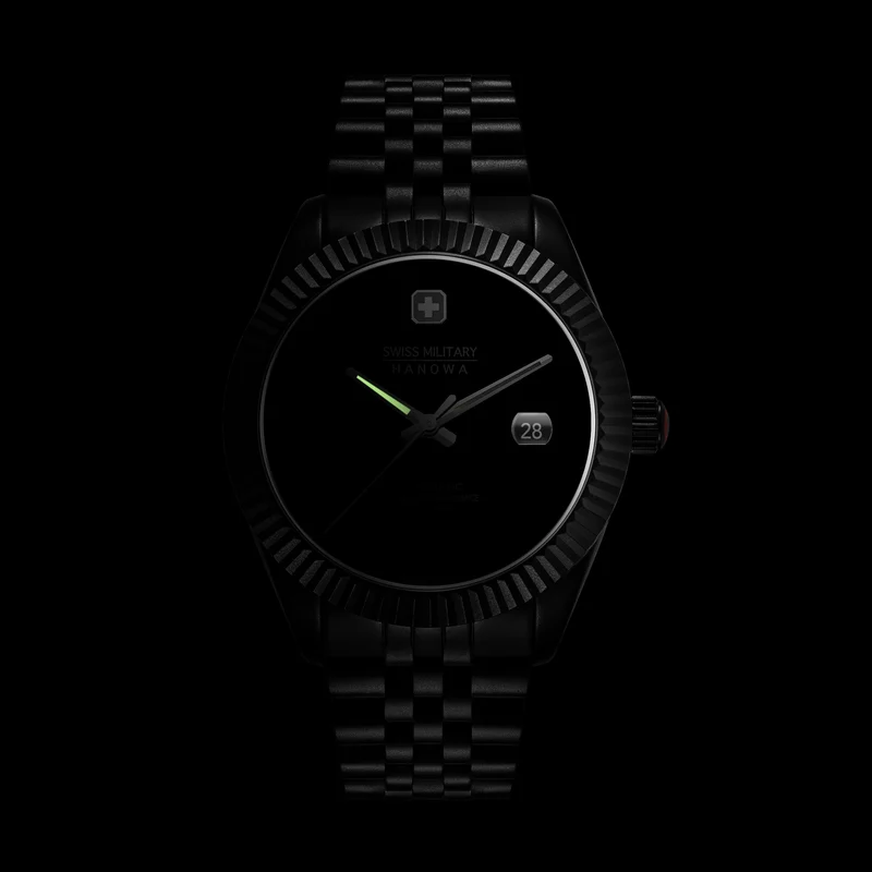 Swiss Military Hanowa Dark Night SMWGL0005530 Herren • Automatikwerk Soprod P024 • Saphirglas