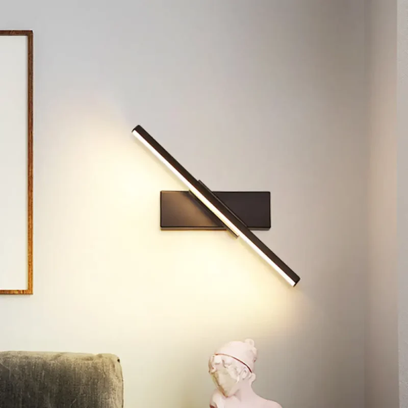 Lineaire LED Wandlamp met Acryl Lichtstrip voor Modern Interieur Zwart of Wit Sfeervol Designverlichting | Sansoti