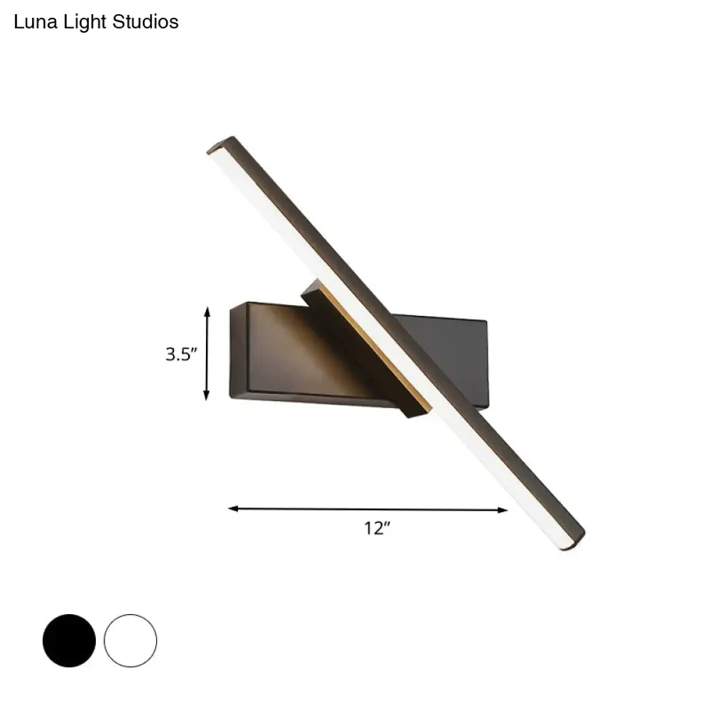 Lineaire LED Wandlamp met Acryl Lichtstrip voor Modern Interieur Zwart of Wit Sfeervol Designverlichting | Sansoti
