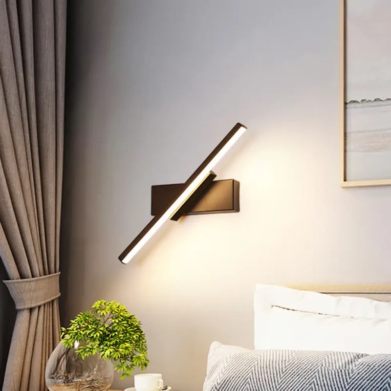 Lineaire LED Wandlamp met Acryl Lichtstrip voor Modern Interieur Zwart of Wit Sfeervol Designverlichting | Sansoti