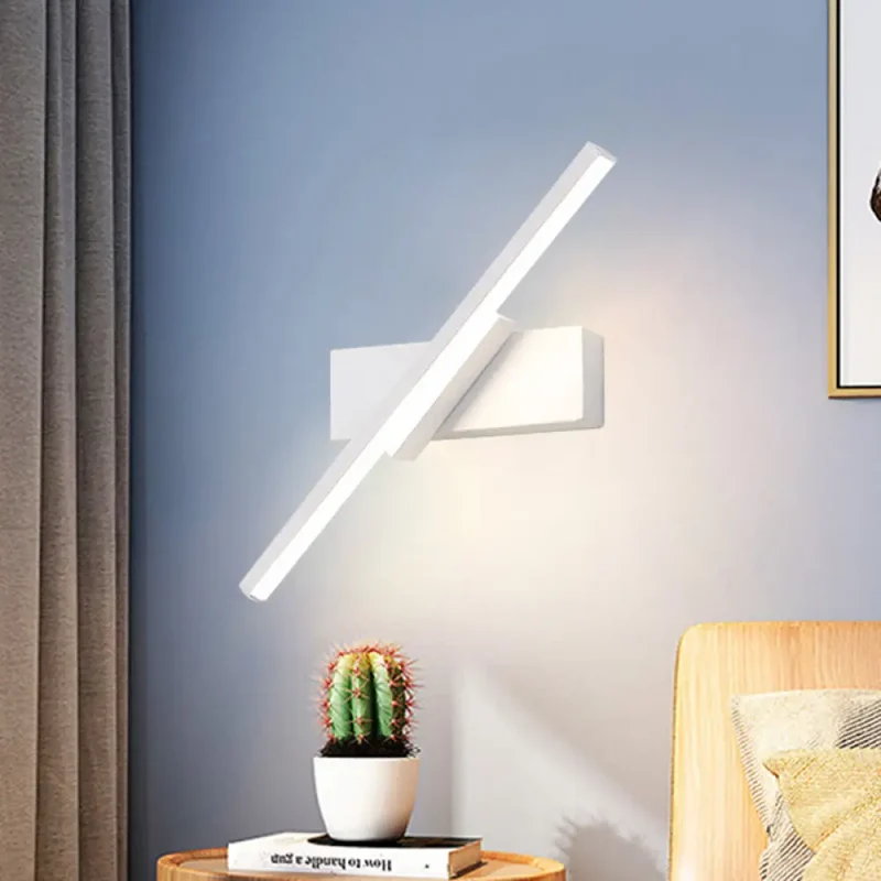 Lineaire LED Wandlamp met Acryl Lichtstrip voor Modern Interieur Zwart of Wit Sfeervol Designverlichting | Sansoti