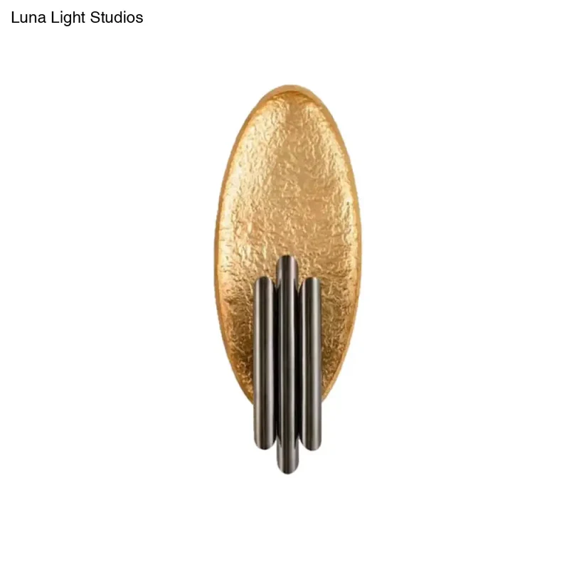 Moderne Wandlamp Duo met Ovale Backplate Cilindervormige Kappen Zilver Goud Indoor Sfeerlicht E14 Fitting | Sansoti