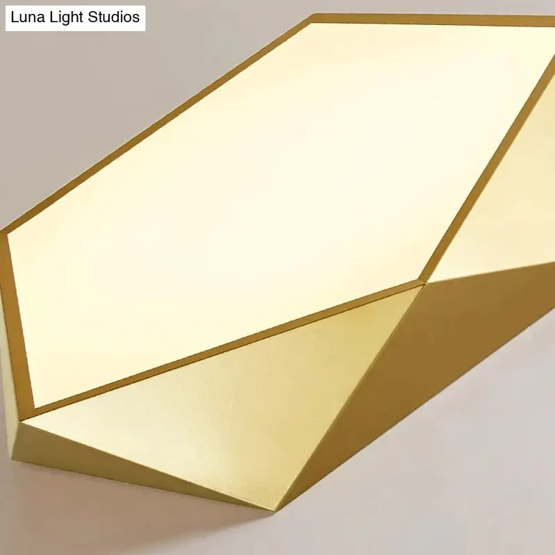 Geometrische Plafondlamp Goud met Dimfunctie Afstandsbediening LED Modern Design Woonkamer Slaapkamer | Sansoti