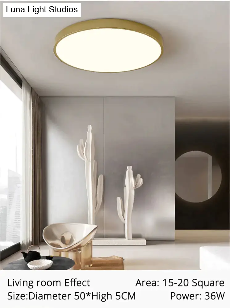 Geometrische Plafondlamp Goud met Dimfunctie Afstandsbediening LED Modern Design Woonkamer Slaapkamer | Sansoti