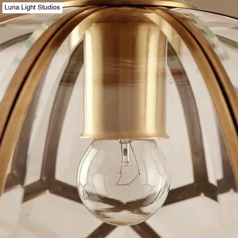 Koperen Plafondlamp Minimalistisch Design Hal Slaapkamer Woonkamer LED Verlichting Opbouwmontage E27 | Sansoti