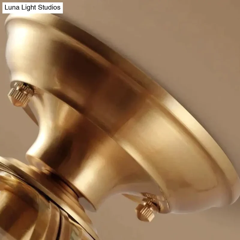 Koperen Plafondlamp Minimalistisch Design Hal Slaapkamer Woonkamer LED Verlichting Opbouwmontage E27 | Sansoti