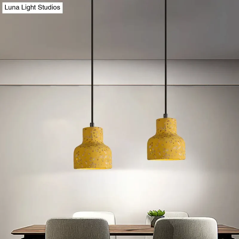 Hanglamp Terrazzo Cement Eettafel Verlichting Industrieel Design Pendellamp E26 E27 Fitting Noordse Stijl | Sansoti