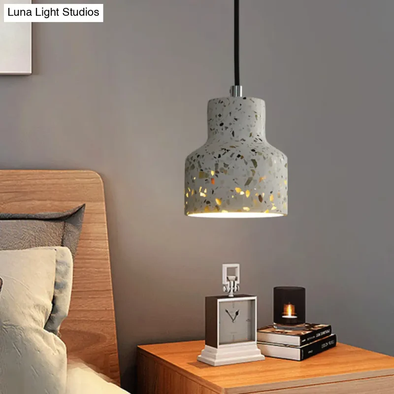 Hanglamp Terrazzo Cement Eettafel Verlichting Industrieel Design Pendellamp E26 E27 Fitting Noordse Stijl | Sansoti