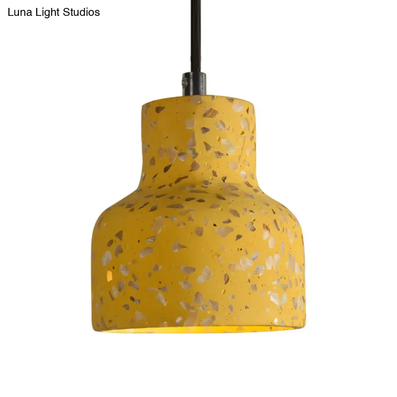 Hanglamp Terrazzo Cement Eettafel Verlichting Industrieel Design Pendellamp E26 E27 Fitting Noordse Stijl | Sansoti