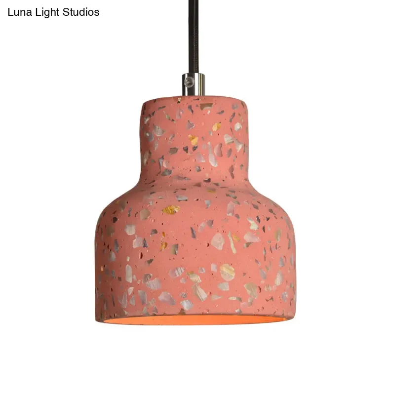 Hanglamp Terrazzo Cement Eettafel Verlichting Industrieel Design Pendellamp E26 E27 Fitting Noordse Stijl | Sansoti