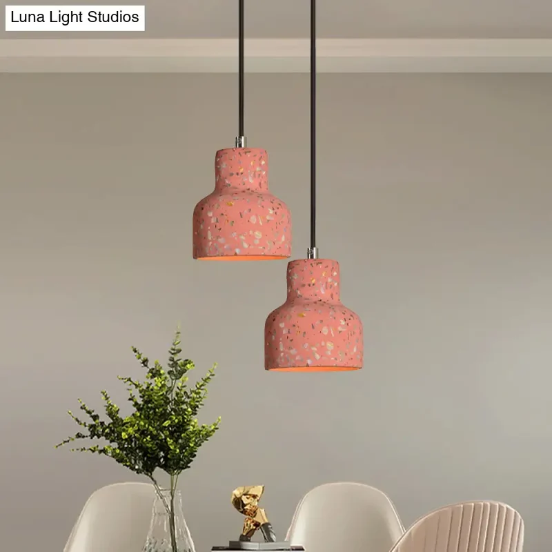Hanglamp Terrazzo Cement Eettafel Verlichting Industrieel Design Pendellamp E26 E27 Fitting Noordse Stijl | Sansoti