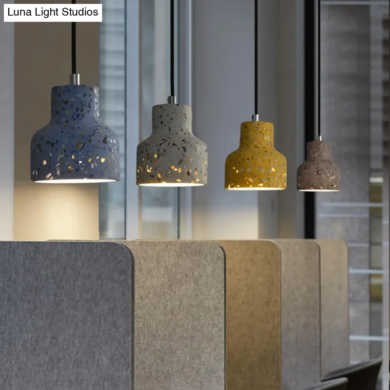 Hanglamp Terrazzo Cement Eettafel Verlichting Industrieel Design Pendellamp E26 E27 Fitting Noordse Stijl | Sansoti