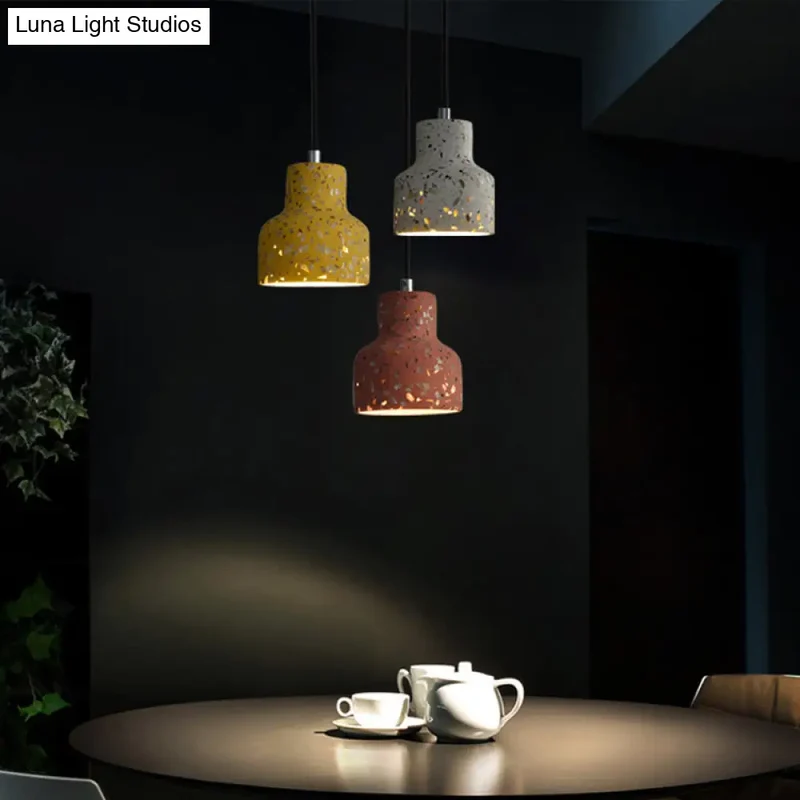 Hanglamp Terrazzo Cement Eettafel Verlichting Industrieel Design Pendellamp E26 E27 Fitting Noordse Stijl | Sansoti
