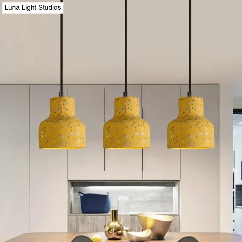 Hanglamp Terrazzo Cement Eettafel Verlichting Industrieel Design Pendellamp E26 E27 Fitting Noordse Stijl | Sansoti