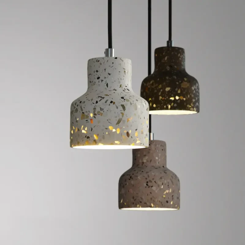 Hanglamp Terrazzo Cement Eettafel Verlichting Industrieel Design Pendellamp E26 E27 Fitting Noordse Stijl | Sansoti