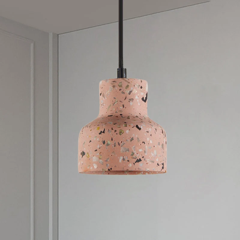 Hanglamp Terrazzo Cement Eettafel Verlichting Industrieel Design Pendellamp E26 E27 Fitting Noordse Stijl | Sansoti