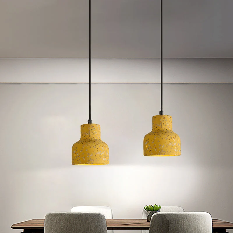 Hanglamp Terrazzo Cement Eettafel Verlichting Industrieel Design Pendellamp E26 E27 Fitting Noordse Stijl | Sansoti