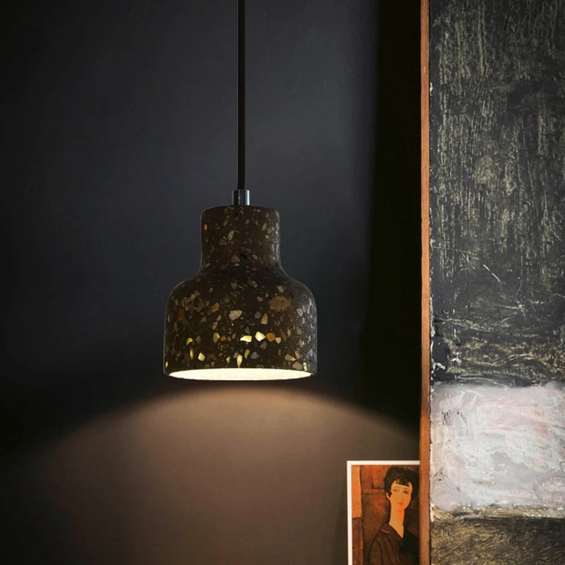 Hanglamp Terrazzo Cement Eettafel Verlichting Industrieel Design Pendellamp E26 E27 Fitting Noordse Stijl | Sansoti