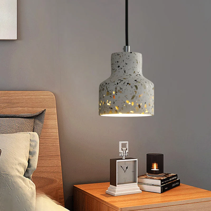 Hanglamp Terrazzo Cement Eettafel Verlichting Industrieel Design Pendellamp E26 E27 Fitting Noordse Stijl | Sansoti
