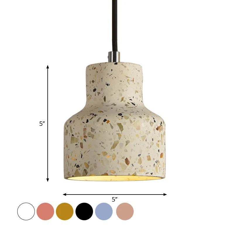 Hanglamp Terrazzo Cement Eettafel Verlichting Industrieel Design Pendellamp E26 E27 Fitting Noordse Stijl | Sansoti