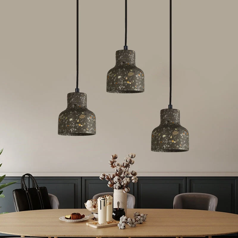 Hanglamp Terrazzo Cement Eettafel Verlichting Industrieel Design Pendellamp E26 E27 Fitting Noordse Stijl | Sansoti