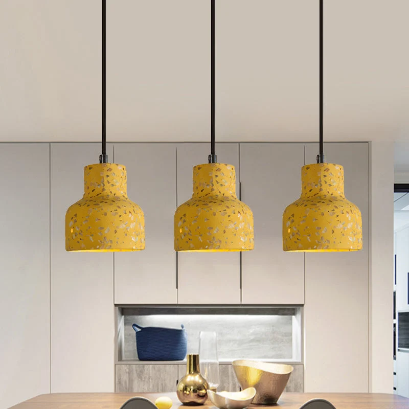 Hanglamp Terrazzo Cement Eettafel Verlichting Industrieel Design Pendellamp E26 E27 Fitting Noordse Stijl | Sansoti