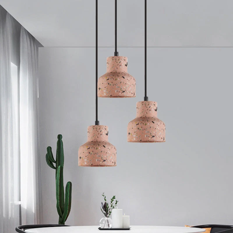 Hanglamp Terrazzo Cement Eettafel Verlichting Industrieel Design Pendellamp E26 E27 Fitting Noordse Stijl | Sansoti
