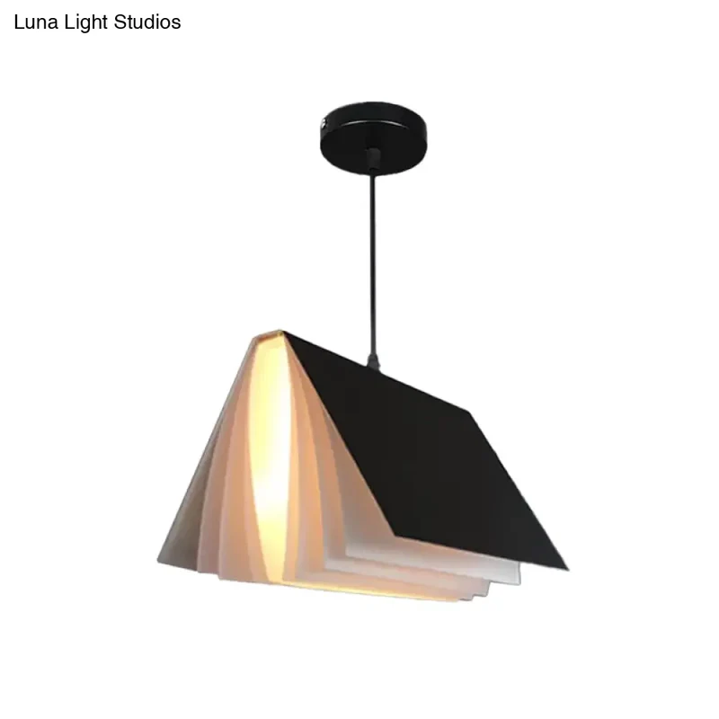 Hanglamp Openboek Design Kunststof 24cm Rond Modern Nordic Scandinavisch Sfeerverlichting Woonkamer Eetkamer | Sansoti