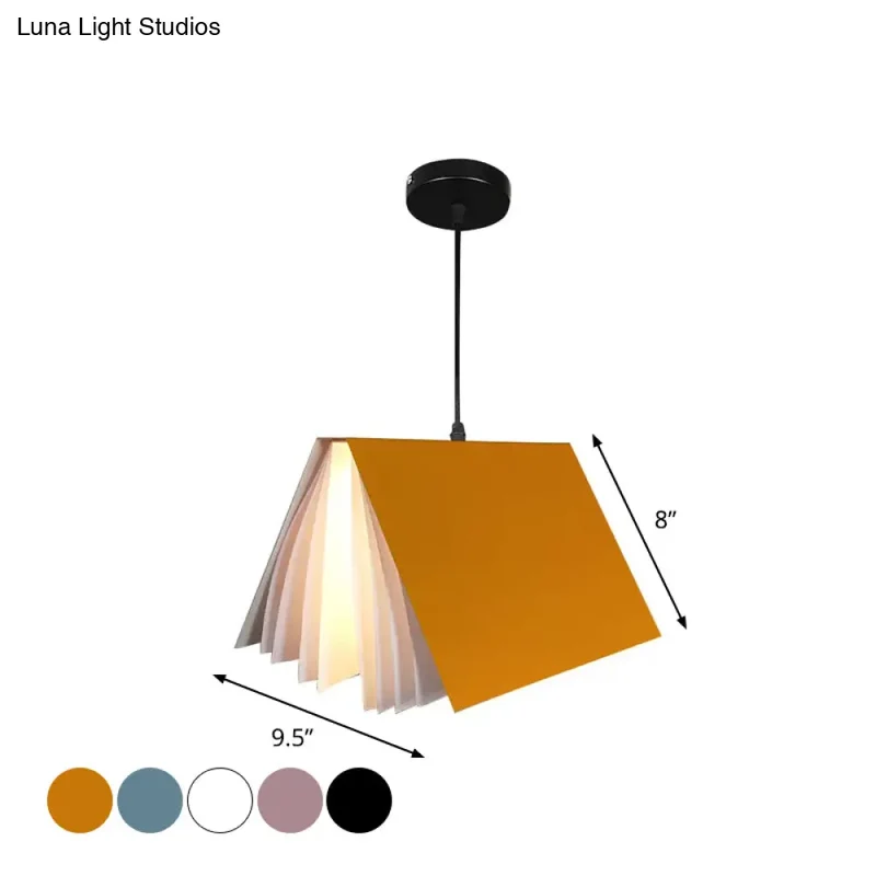 Hanglamp Openboek Design Kunststof 24cm Rond Modern Nordic Scandinavisch Sfeerverlichting Woonkamer Eetkamer | Sansoti