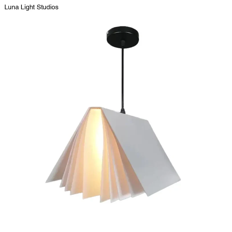 Hanglamp Openboek Design Kunststof 24cm Rond Modern Nordic Scandinavisch Sfeerverlichting Woonkamer Eetkamer | Sansoti