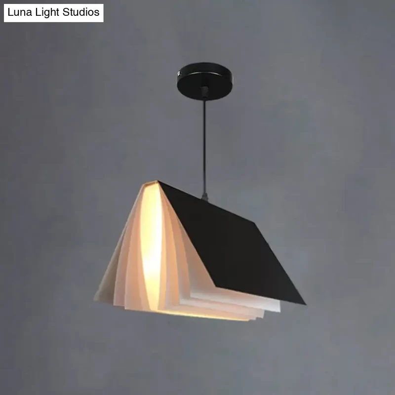 Hanglamp Openboek Design Kunststof 24cm Rond Modern Nordic Scandinavisch Sfeerverlichting Woonkamer Eetkamer | Sansoti