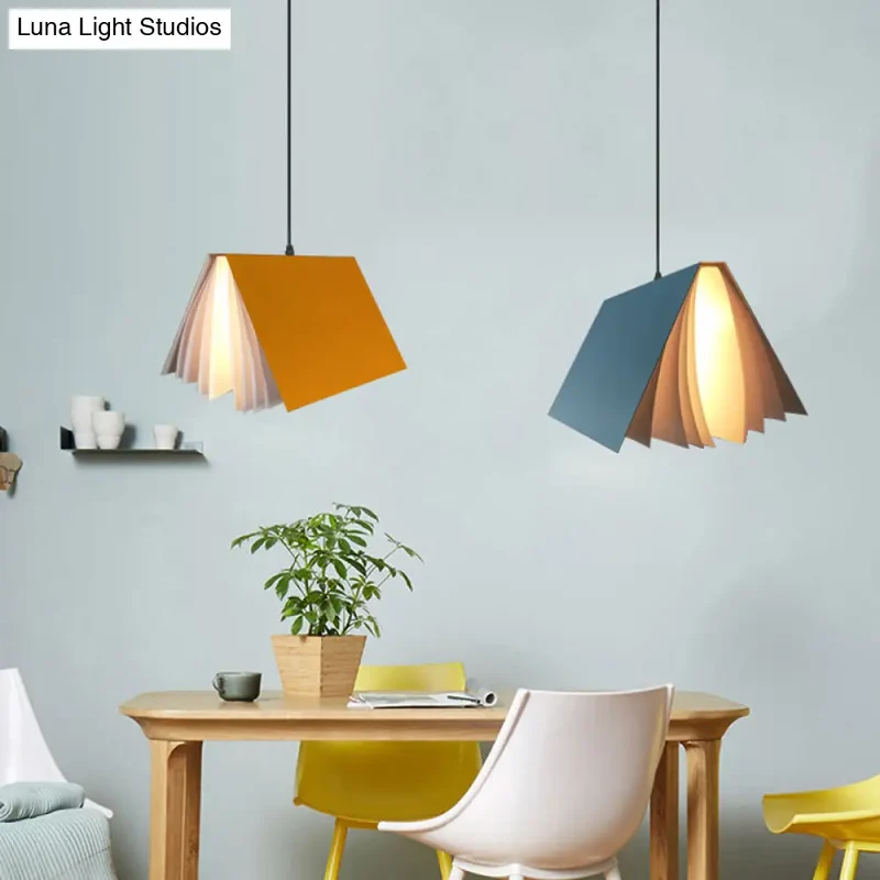 Hanglamp Openboek Design Kunststof 24cm Rond Modern Nordic Scandinavisch Sfeerverlichting Woonkamer Eetkamer | Sansoti