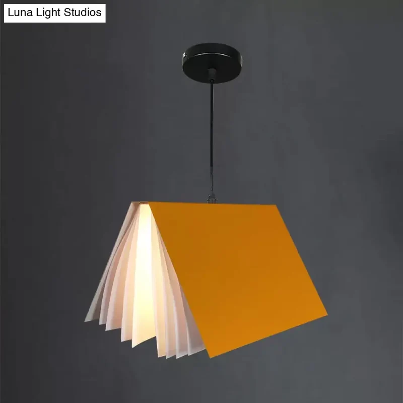 Hanglamp Openboek Design Kunststof 24cm Rond Modern Nordic Scandinavisch Sfeerverlichting Woonkamer Eetkamer | Sansoti