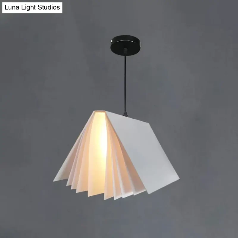 Hanglamp Openboek Design Kunststof 24cm Rond Modern Nordic Scandinavisch Sfeerverlichting Woonkamer Eetkamer | Sansoti