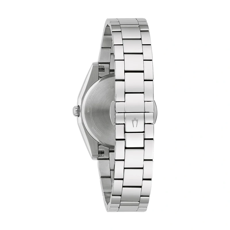 Bulova Surveyor 96L347 Damenuhr Silber • Saphirglas • Quarzwerk mit Leuchtzeigern
