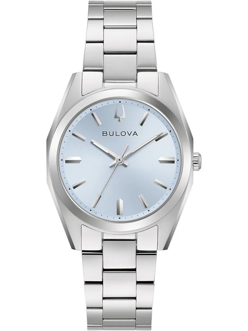 Bulova Surveyor 96L345 Damen Armbanduhr Hellblau • Saphirglas • Edelstahlarmband
