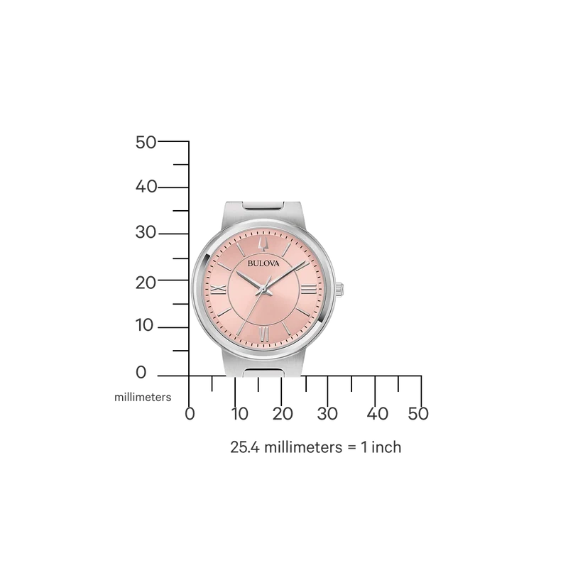 Bulova Classic 96L335 Damen • Quarzwerk 720 Tage Gangreserve • Edelstahl Faltschließe