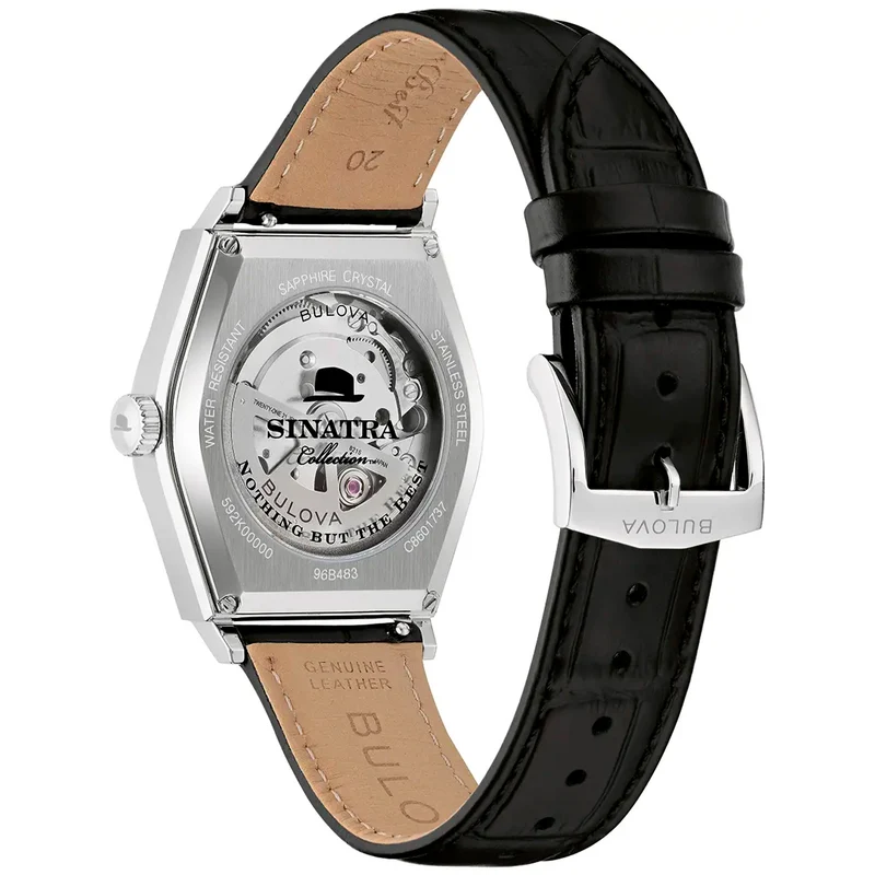 Bulova Frank Sinatra 96B483 Herrenuhr Beige • Automatikwerk • Saphirglas