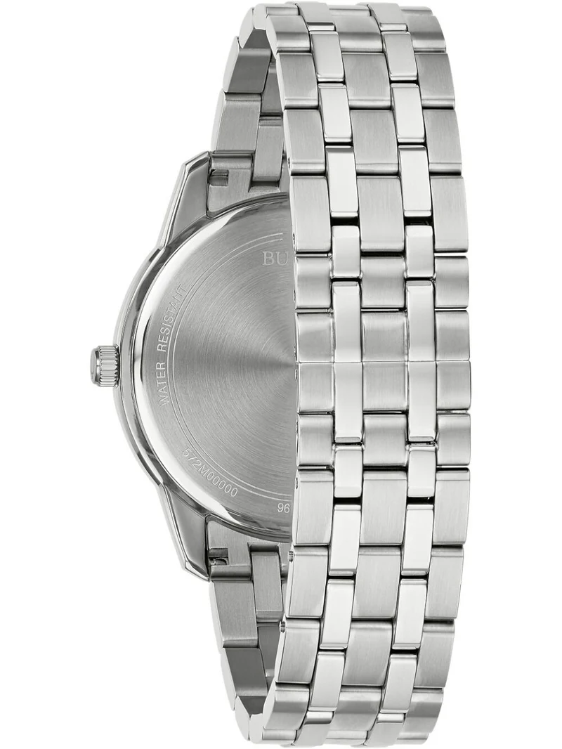 Bulova Classic 96B474 Herren Armbanduhr Weiß • Miyota Quarzwerk • Mineralglas