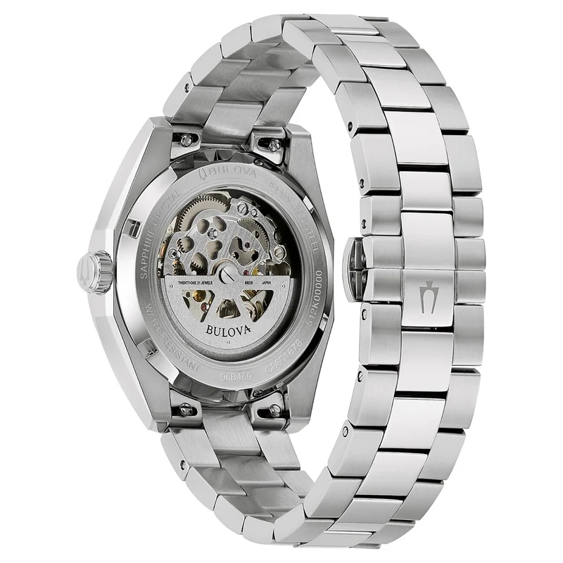 Bulova Surveyor 96B469 Herrenuhr Blau • Automatikwerk • Saphirglas