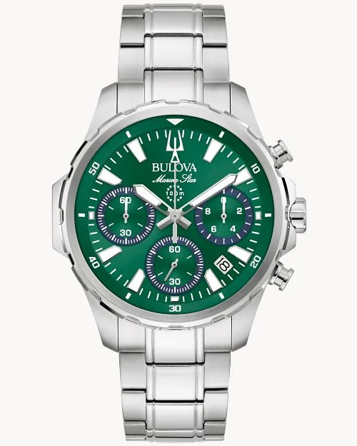 Bulova Marine Star 96B465 Herrenuhr • Chronograph • Saphirglas