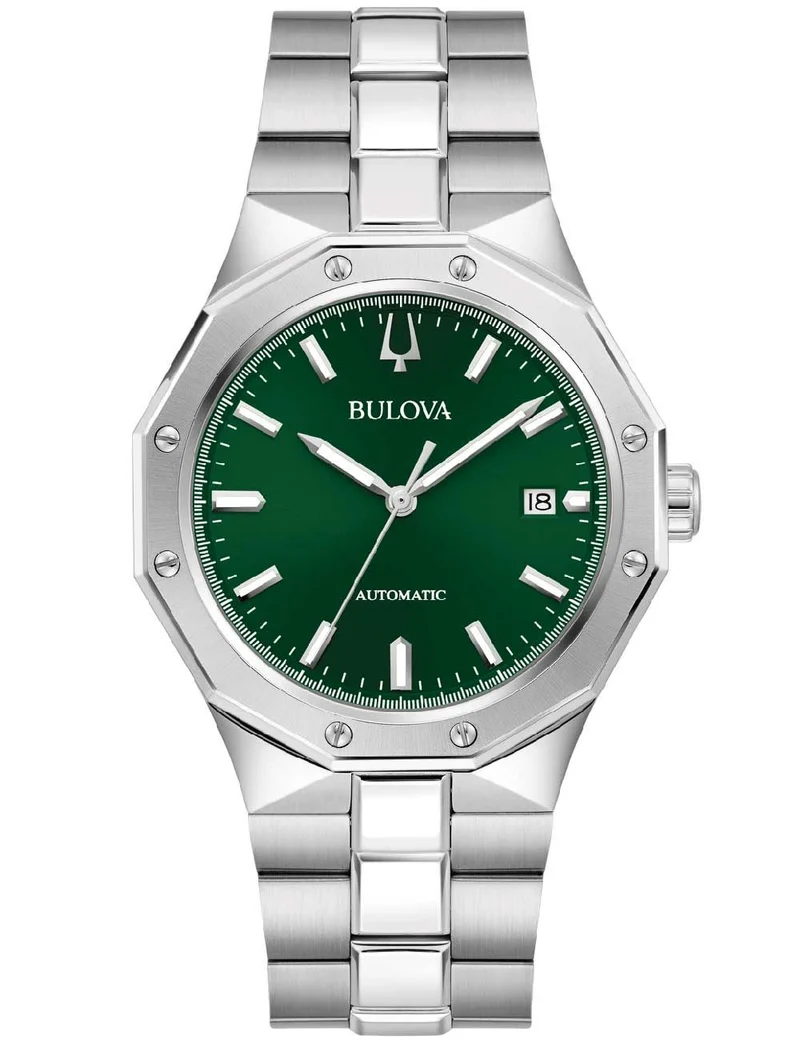 Bulova Classic Prestige 96B464 Herrenuhr Grün • Automatikwerk • Saphirglas