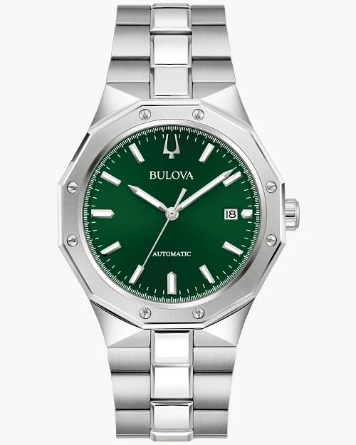 Bulova Classic Prestige 96B464 Herrenuhr Grün • Automatikwerk • Saphirglas