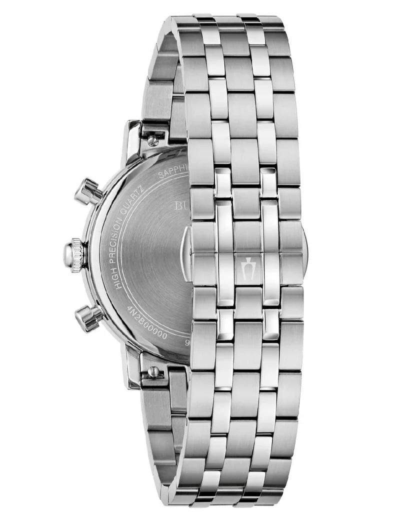Bulova Classic 96B458 Herren Armbanduhr Blau • Saphirglas • Chronograph