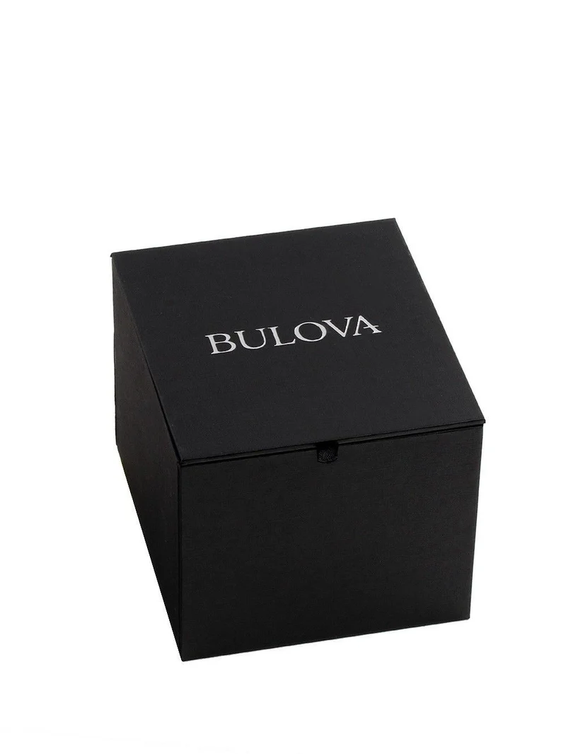 Bulova Sutton 96B425 Herren Automatik • Blaues Sonnenschliff-Zifferblatt • Sichtboden