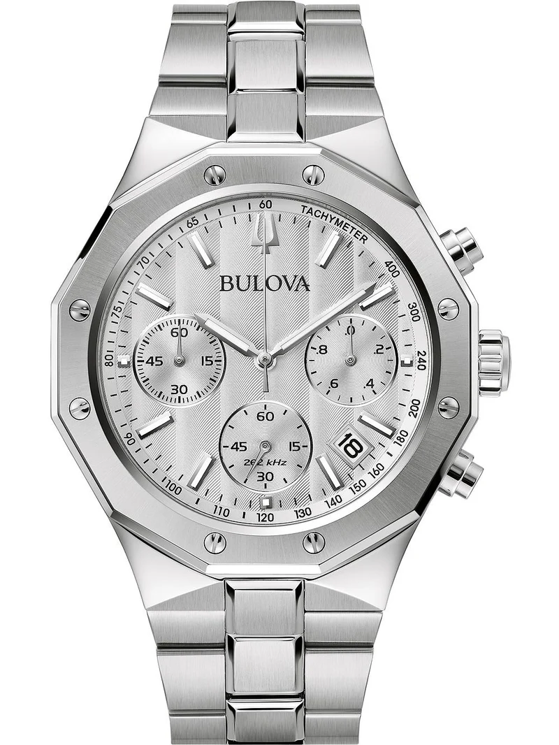 Bulova Classic 96B408 Herren • Precisionist Chronograph • 10 ATM Edelstahl