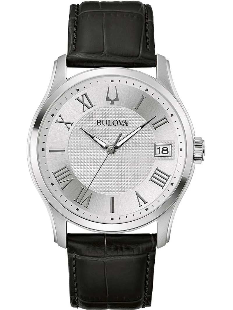 Bulova Wilton 96B388 Herren • Clous-de-Paris-Zifferblatt • Mineralglas